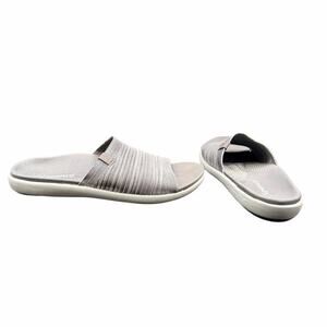 Spenco Slide Sandals Gray Knit Comfort Arch Support Women’s 12